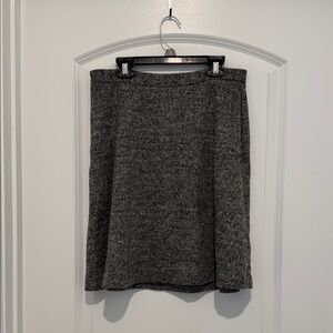 Banana Republic Gray A-Line Wool Blend Skirt